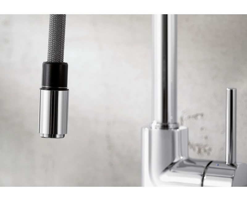 Смеситель для кухни Blanco Выдвижной MIDA-S Хром 521454