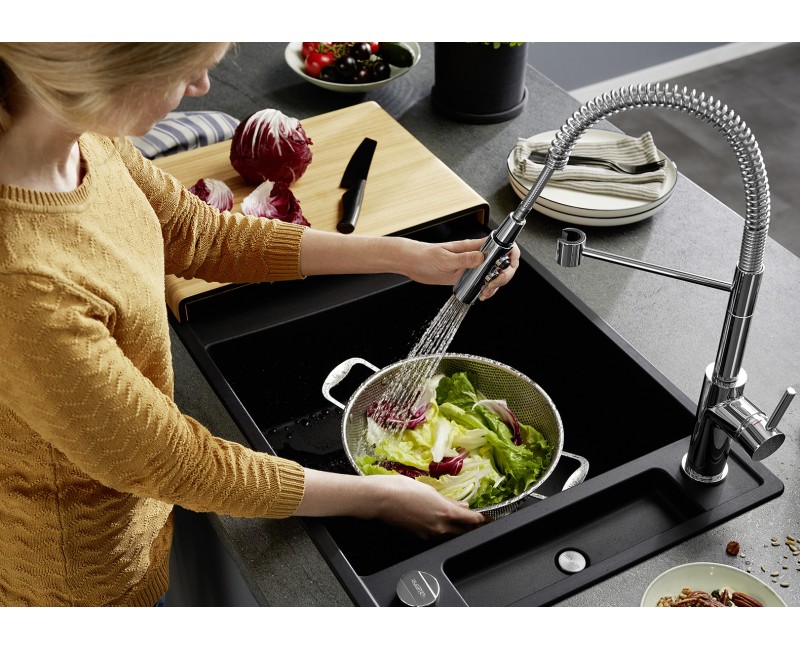 Смеситель для кухни Blanco CATRIS-S с гибким изливом Хром 521476