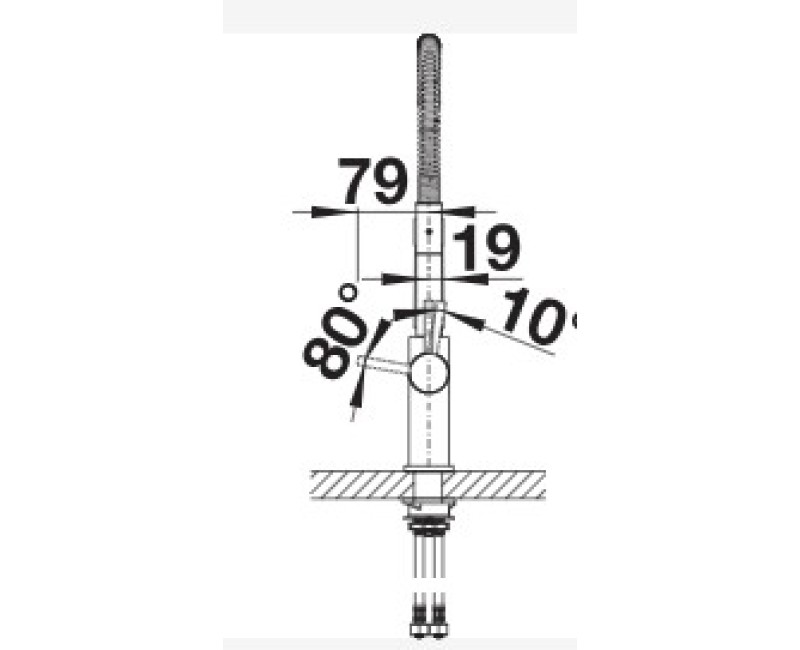 Смеситель для кухни Blanco CATRIS-S с гибким изливом Хром 521476