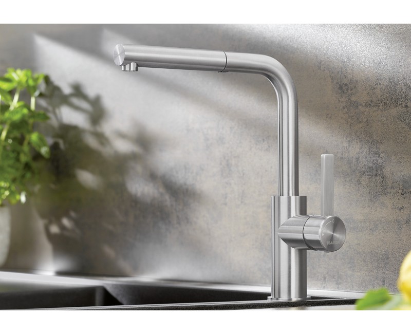 Смеситель для кухни Blanco LANORA-S выдвижной Нержавеющая сталь 523123