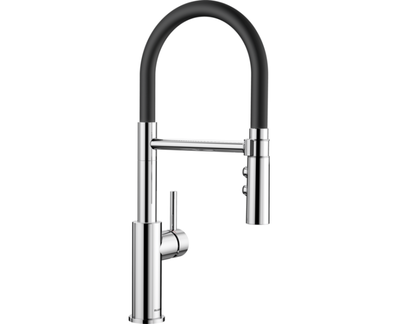 Смеситель для кухни Blanco CATRIS-S с гибким изливом Хром/Black 525791