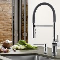 Смеситель для кухни Blanco CATRIS-S с гибким изливом Хром/Black 525791