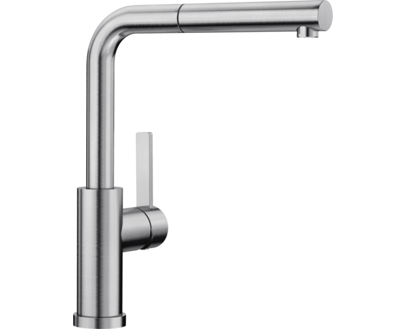 Смеситель для кухни Blanco LANORA-SF Выдвижной Нержавеющая сталь 526180