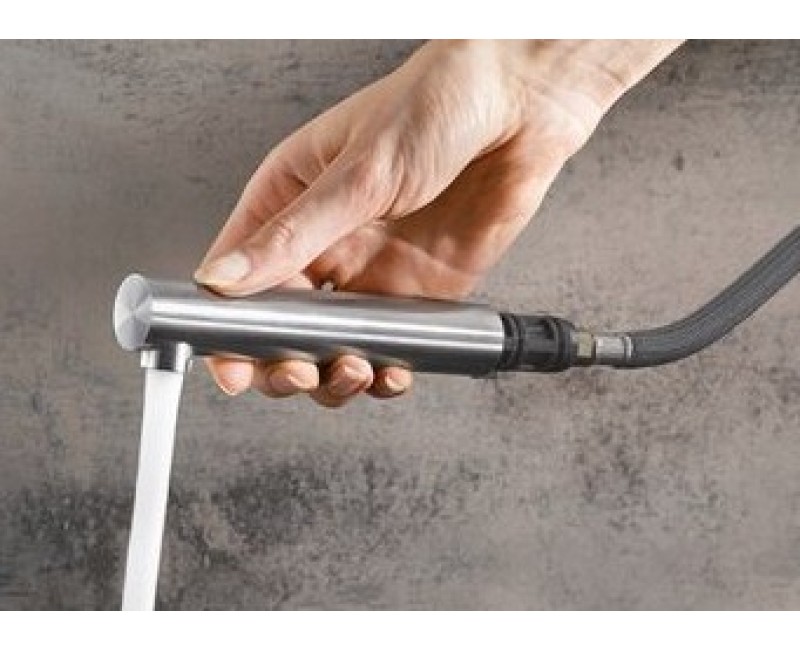 Смеситель для кухни Blanco LANORA-SF Выдвижной Нержавеющая сталь 526180