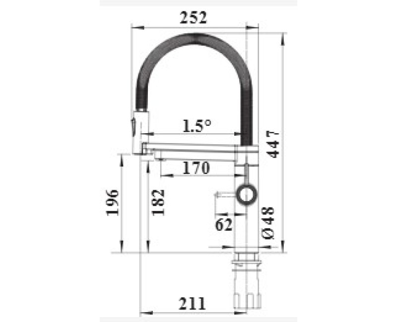 Смеситель для кухни Blanco EVOL-S Pro с фильтром PVD сталь 526311