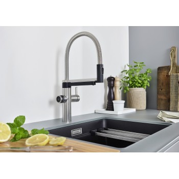 Virtuves maisītājs BLANCO EVOL-S PRO FILTER UR Nerūsējošs Tērauds Apdare HD 526311