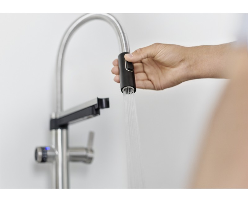 Смеситель для кухни Blanco EVOL-S Pro с фильтром PVD сталь 526311