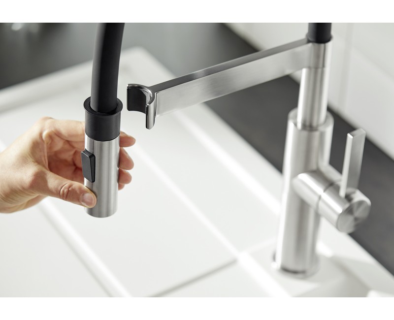 Virtuves maisītās Blanco SONEA-S ar lokanu izvadu Hroms/Tērauds 526616