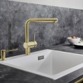 Смеситель для кухни Blanco LINUS Матовое золото 526683