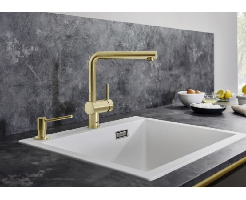 Смеситель для кухни Blanco LINUS Матовое золото 526683