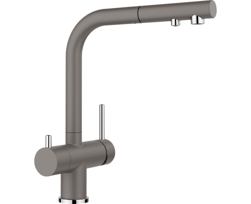Virtuves maisītās Blanco FONTAS-S II filtrētam ūdenim izvelkams Volcano grey 526946