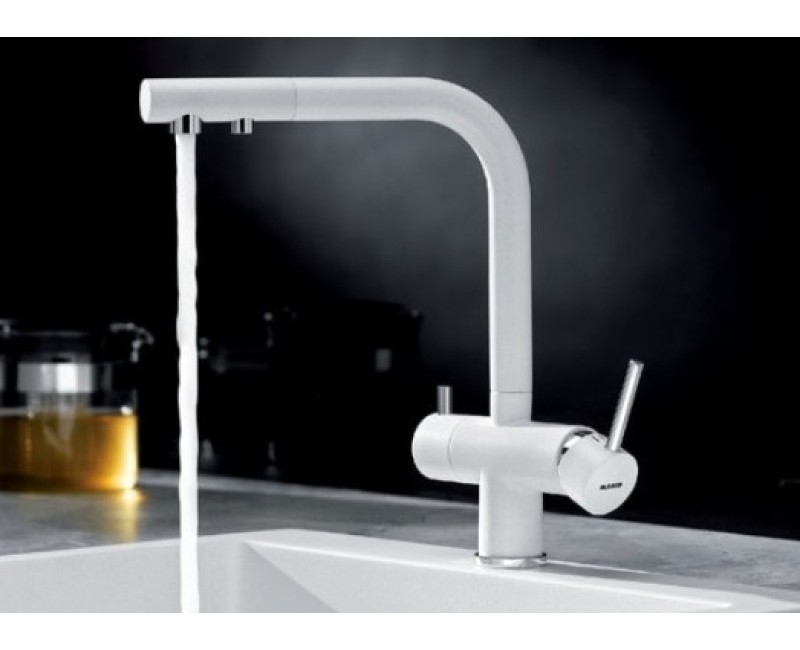 Смеситель для кухни Blanco FONTAS-S II для фильтрованной воды Выдвижной Белый Матовый 526947