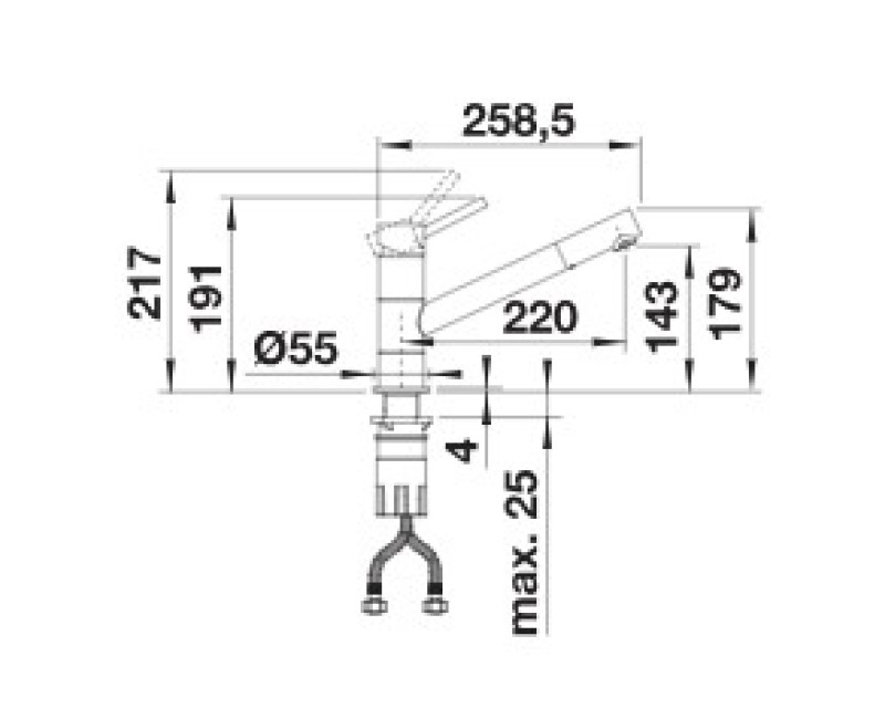 Virtuves maisītās Blanco KANO Balts Matēts / Hromēts 526951
