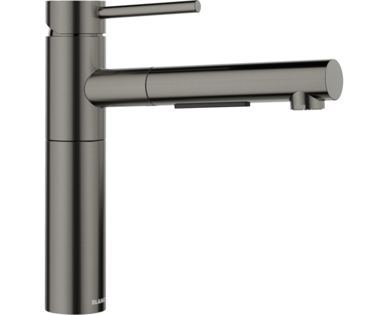 Смеситель для кухни Blanco ALTA-S II Выдвижной, сатиновая темная сталь 527555