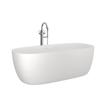 Вольностоящая ванна Kludi Resa из каменной массы 170x80см, белый матовый 53BF0153