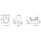 Piekaramais Bide Villeroy & Boch Architectura Balts