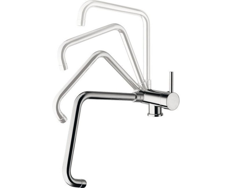 Virtuves maisītājs Sapho Rhapsody nolokāms zem loga, hroms 5507S