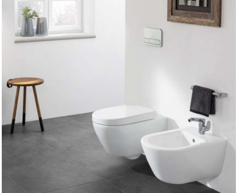 Piekaramais pods Villeroy & Boch Subway 2.0 DirectFlush, AntiBac, CeramicPlus Rimless bez vāka balts 5614R0T2