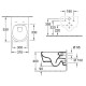 Подвесной унитаз Villeroy & Boch Avento Rimless с крышкой 5656RSR1 Подвесной унитаз Villeroy & Boch Avento Rimless с крышкой 5656RSR1