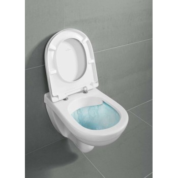 Piekaramais pods Villeroy & Boch O.novo AntiBac , CeramicPlus DirectFlush Rimfree Skalošana AquaReduct, Bez vāka, Balts 5660R0T2