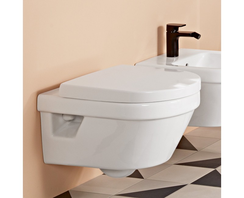 Подвесной унитаз Villeroy & Boch Architectura Rimless с крышкой 5684HRR1