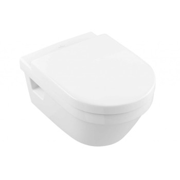 Piekaramais pods Villeroy & Boch Architectura AntiBac , CeramicPlus DirectFlush Rimfree Skalošana AquaReduct, Bez vāka, Balts 5684R0T2