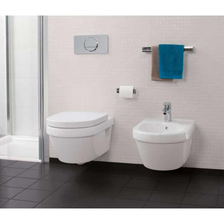 Piekaramais pods Villeroy & Boch Architectura AntiBac , CeramicPlus DirectFlush Rimfree Skalošana AquaReduct, Bez vāka, Balts 5684R0T2 Piekaramais pods Villeroy & Boch Architectura AntiBac , CeramicPlus DirectFlush Rimfree Skalošana AquaReduct, Bez vāka, Balts 5684R0T2