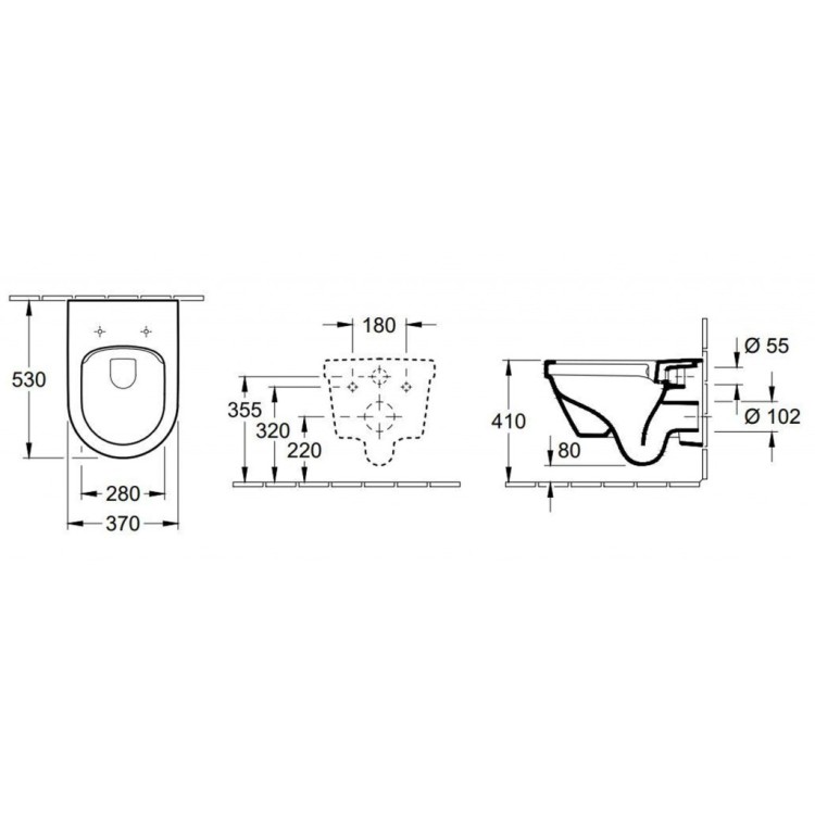 Piekaramais pods Villeroy & Boch Architectura AntiBac , CeramicPlus DirectFlush Rimfree Skalošana AquaReduct, Bez vāka, Balts 5684R0T2 Piekaramais pods Villeroy & Boch Architectura AntiBac , CeramicPlus DirectFlush Rimfree Skalošana AquaReduct, Bez vāka, Balts 5684R0T2