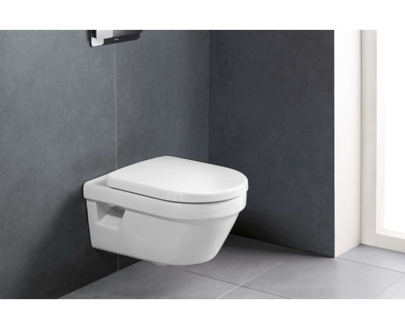 Piekaramais pods Villeroy & Boch Architectura AntiBac , CeramicPlus DirectFlush Rimfree Skalošana AquaReduct, Bez vāka, Balts 5684R0T2