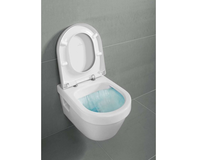 Piekaramais pods Villeroy & Boch Architectura AntiBac , CeramicPlus DirectFlush Rimfree Skalošana AquaReduct, Bez vāka, Balts 5684R0T2