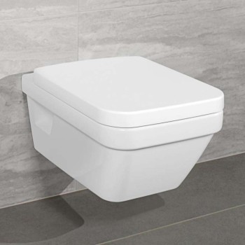 Piekaramais pods Villeroy & Boch Architectura DirectFlush Rimless ar SoftClose vāku, balts 5685HR01
