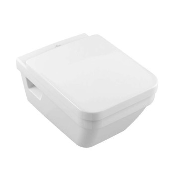 Piekaramais pods Villeroy & Boch Architectura AntiBac , CeramicPlus DirectFlush Rimfree Skalošana AquaReduct, Bez vāka, Balts 5685R0R1