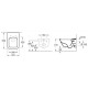 Piekaramais pods Villeroy & Boch Architectura AntiBac , CeramicPlus DirectFlush Rimfree Skalošana AquaReduct, Bez vāka, Balts 5685R0R1