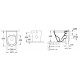 Piekaramais pods Villeroy & Boch Architectura CeramicPlus DirectFlush Rimfree Skalošana AquaReduct, vāks ar SoftClose, Balts 5690R0R1 Piekaramais pods Villeroy & Boch Architectura CeramicPlus DirectFlush Rimfree Skalošana AquaReduct, vāks ar SoftClose, Balts 5690R0R1