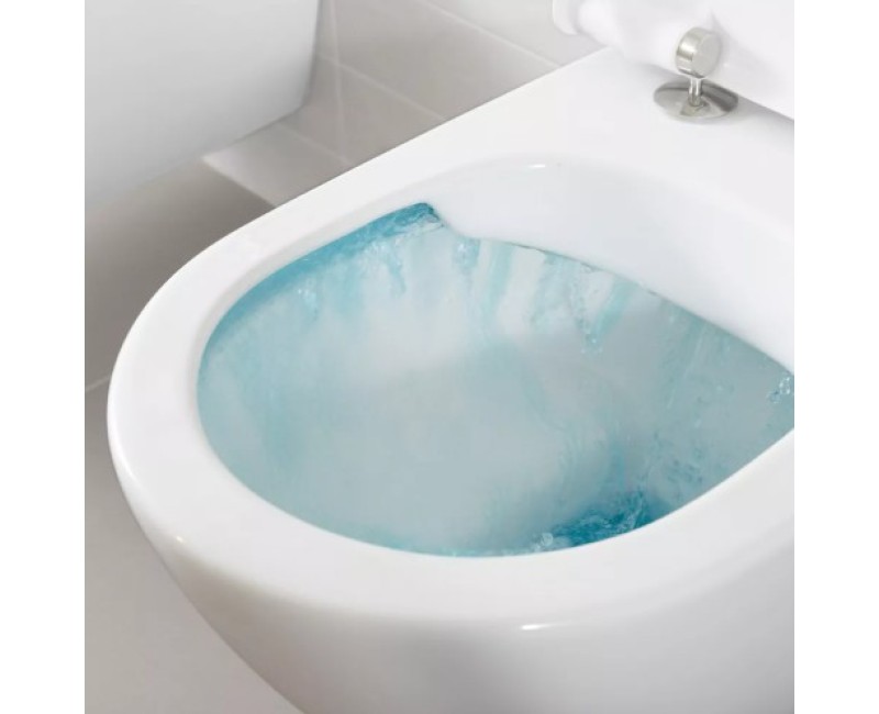 Piekaramais pods Villeroy & Boch Architectura CeramicPlus DirectFlush Rimfree Skalošana AquaReduct, vāks ar SoftClose, Balts 5690R0R1