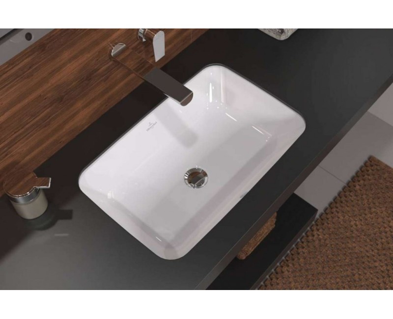 Раковина для ванной Villeroy & Boch Architectura 57x37 см, отделка CeramicPlus, Встроенная, белая 5A7760R1