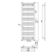 Dvieļu žāvētājs / Radiators Bruckner ALBRECHT 600x1250mm, Balts 600.117.4 Dvieļu žāvētājs / Radiators Bruckner ALBRECHT 600x1250mm, Balts 600.117.4