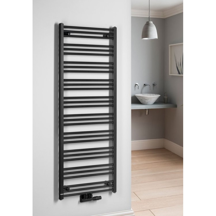Dvieļu žāvētājs / Radiators Bruckner ALBRECHT 600x1570mm, Melns Matēts 600.118.6 Dvieļu žāvētājs / Radiators Bruckner ALBRECHT 600x1570mm, Melns Matēts 600.118.6