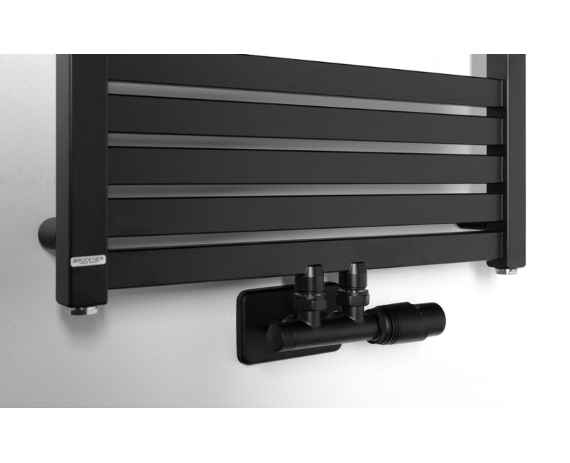 Полотенцесушитель / Радиатор Bruckner GRUNT 500x1330 мм, черный матовый 600.122.6