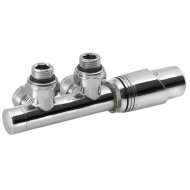 Savienojumu komplekts Bruckner Wicher dvieļu žāvētājam / radiatoram Hromēts 600.311.1