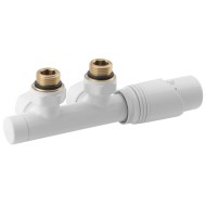 Savienojumu komplekts Bruckner Wicher dvieļu žāvētājam / radiatoram Balts  600.311.4