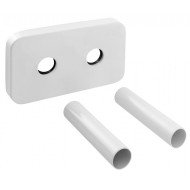 Radiatoru savienojumu komplekts Bruckner Wicher dvieļu žāvētājam / radiatoram 50cm, balta 600.315.4