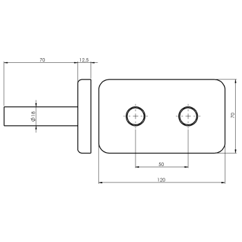 Stiprinājumu komplekts Bruckner Wicher žāvētājam / radiatoram Melns 600.315.6