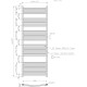Dvieļu žāvētājs / Radiators Novaserviss 600x1600mm, Hromēts  600/1600,0