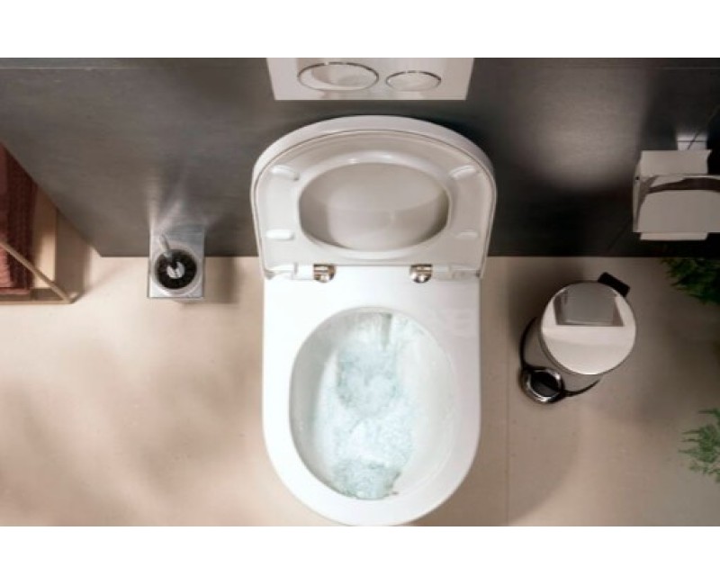 Подвесной унитаз Hansgrohe Rimfree AquaChannel Flush с крышкой 60207450 Белый