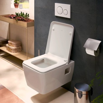 Подвесной унитаз Hansgrohe Rimfree AquaChannel Flus 60145450  Белый
