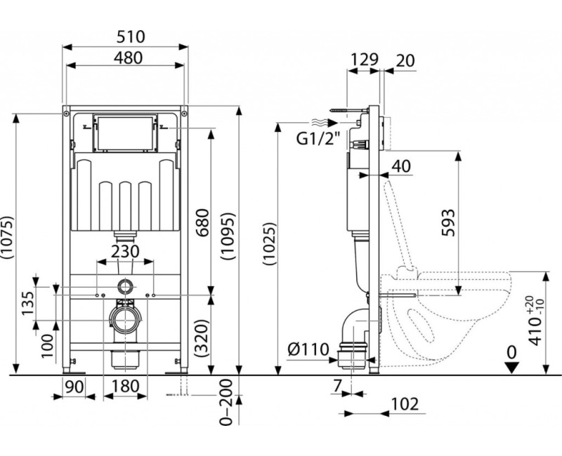 Iebūvējamais rāmis Kielle Genesis 70005550