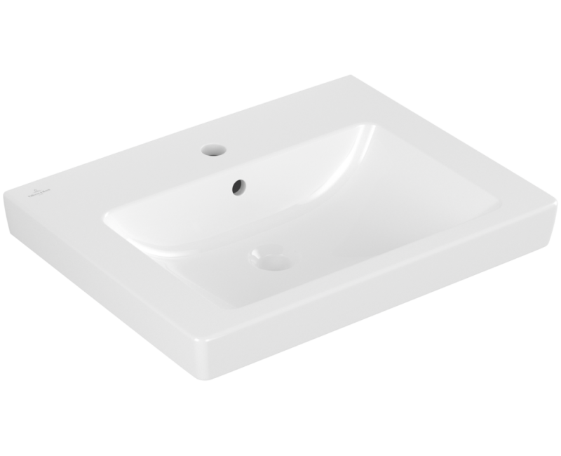 Vannas istabas izlietne Villeroy & Boch Subway 2.0, 60x47 cm, CeramicPlus apdare, Balta 7113F0R1