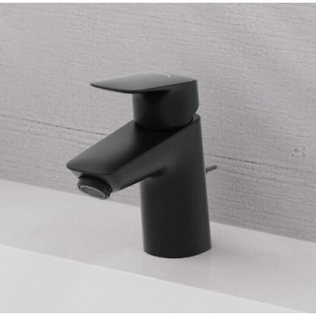 Izlietnes maisītājs Hansgrohe Logis 70 ar Push-open izplūdi 71077670 Melns Matēts