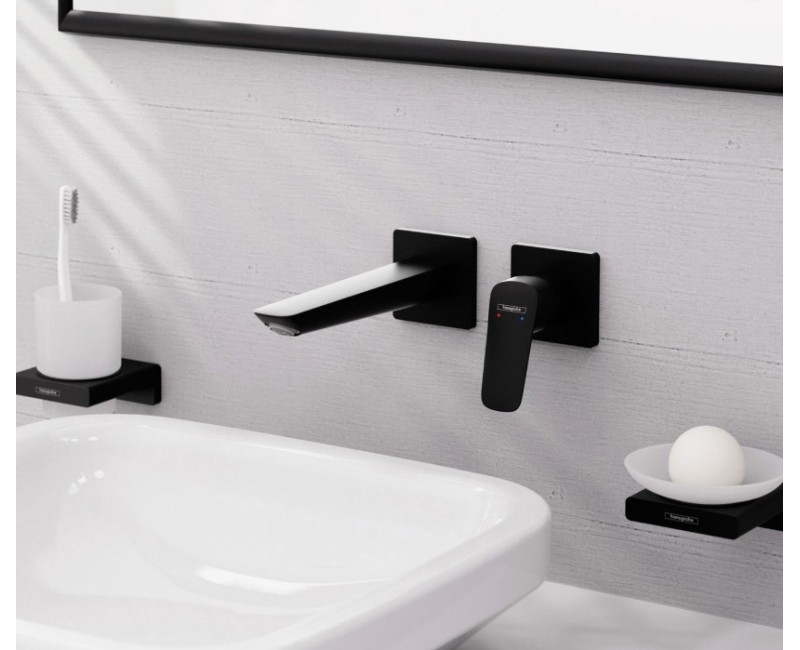 Izlietnes maisītājs Hansgrohe Logis iebūvējams ar izteku 20.6c  71256670 Melns Matēts